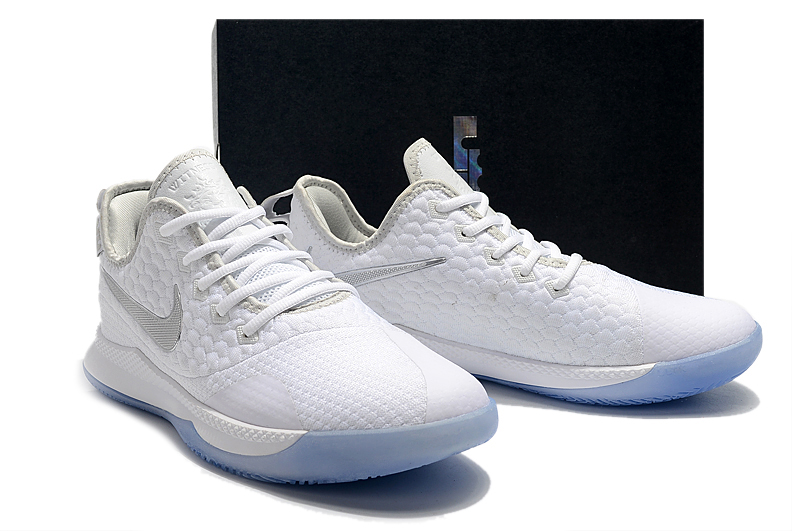 Men Nike LeBron Witness III White Silver Ice Sole Shoes - Click Image to Close